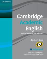 Cambridge Academic English C1 Advanced Teacher's Book. Autor: Firth Matt, Sowton Chris, Hewings Martin, Thaine Craig. Dadada.pl Okładka książki Cambridge Academic English C1 Advanced Teacher's Book