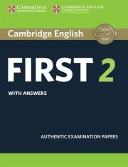 Opakowanie Cambridge English First 2 Student's Book with answers