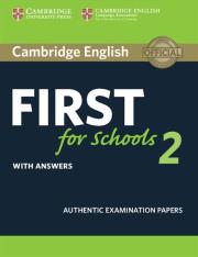 Opakowanie Cambridge English First for Schools 2 Student's Book with answers