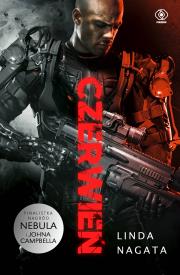 Czerwień Tom 1 Czerwień Misja 'Brzask'. Autor: Linda Nagata. Dadada.pl Okładka książki Czerwień Tom 1 Czerwień Misja 'Brzask'