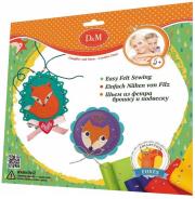 Opakowanie D&M Uszyj filcowe broszki z liskami