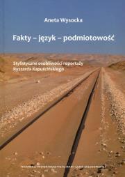 Fakty - język - podmiotowość. Autor: Wysocka Aneta. Dadada.pl Okładka książki Fakty - język - podmiotowość