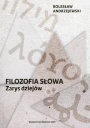 Okładka książki Filozofia słowa