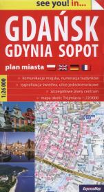 Opakowanie Gdańsk Gdynia Sopot Plan miasta 1:26 000