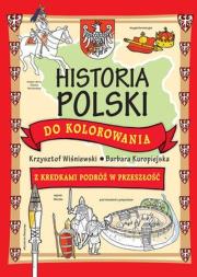 Okładka książki Historia Polski do kolorowania