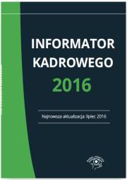 Okładka książki Informator kadrowego 2016