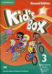 Kid's Box Level 3 Interactive DVD (NTSC) with Teacher's Booklet. Autor: Nixon Caroline, Tomlinson Michael, Elliott Karen. Dadada.pl Okładka książki Kid's Box Level 3 Interactive DVD (NTSC) with Teacher's Booklet