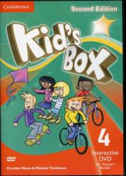 Kid's Box Level 4 Interactive DVD (NTSC) with Teacher's Booklet. Autor: Nixon Caroline, Tomlinson Michael, Elliott Karen. Dadada.pl Okładka książki Kid's Box Level 4 Interactive DVD (NTSC) with Teacher's Booklet