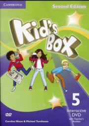 Kid's Box Level 5 Interactive DVD (NTSC) with Teacher's Booklet. Autor: Nixon Caroline, Tomlinson Michael, Elliott Karen. Dadada.pl Okładka książki Kid's Box Level 5 Interactive DVD (NTSC) with Teacher's Booklet
