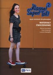Klasse! Super! Toll! 2 Materiały ćwiczeniowe. Autor: Kozubska Marta, Krawczyk Ewa, Zastąpiło Lucyna. Dadada.pl Okładka książki Klasse! Super! Toll! 2 Materiały ćwiczeniowe