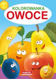 Kolorowanka Owoce. Autor: Jarosław Żukowski. Dadada.pl Okładka książki Kolorowanka Owoce