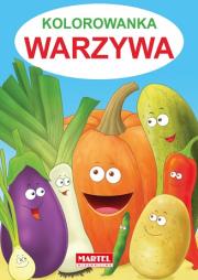 Kolorowanka Warzywa. Autor: Jarosław Żukowski. Dadada.pl Okładka książki Kolorowanka Warzywa