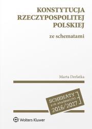 Okładka książki Konstytucja Rzeczypospolitej Polskiej ze schematami
