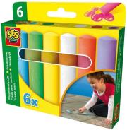 Kreda kolorowa do chodników - 6 kolorów. Wydawca: SES NL. Dadada.pl Opakowanie Kreda kolorowa do chodników - 6 kolorów