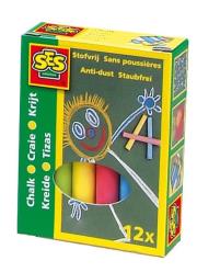 Kreda kolorowa niepyląca 12 kolorów. Wydawca: SES NL. Dadada.pl Opakowanie Kreda kolorowa niepyląca 12 kolorów