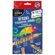 Opakowanie Kredki trójkątne grube eko 12 kolorów DERFORM