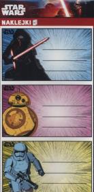 Naklejki na zeszyty Star Wars. Wydawca: VERTE. Dadada.pl Opakowanie Naklejki na zeszyty Star Wars