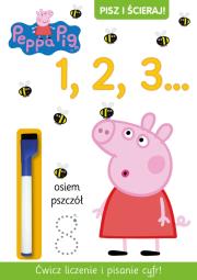 Okładka książki Pisz i ścieraj. 1. Świnka Peppa. Pisz i ścieraj