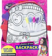 Opakowanie Plecak do malowania Zwierzak + pisaki czerwony