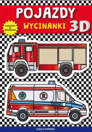 Pojazdy Wycinanki 3D. Autor: Tonder Krzysztof. Dadada.pl Okładka książki Pojazdy Wycinanki 3D