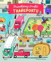 Poznajemy środki transportu. Autor: Magali Clavelet. Dadada.pl Okładka książki Poznajemy środki transportu