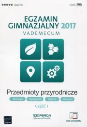 Okładka książki Przedmioty przyrodnicze. Część 1. Egzamin gimnazajlny 2017. 