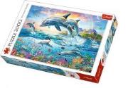Opakowanie Puzzle 2000 Wesołe delfiny TREFL