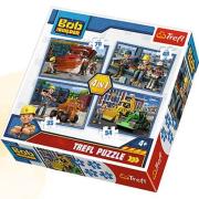 Opakowanie Puzzle 4w1 Pracowity dzień TREFL