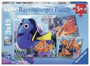 Opakowanie Puzzle Gdzie jest Dory 3x49
