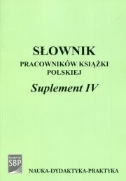 Opakowanie Słownik pracowników książki polskiej Suplement IV + CD