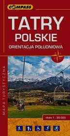 Tatry Polskie orientacja południowa mapa turystyczna. Wydawca: Compass. Dadada.pl Opakowanie Tatry Polskie orientacja południowa mapa turystyczna