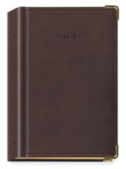 Opakowanie Terminarz 2017 B6 LUX złocony - czekoladowy