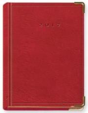 Opakowanie Terminarz 2017 B7 LUX złocony - czerwony