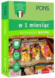 Okładka książki Włoski w 1 miesiąc z 3 tablicami językowymi i kursem online