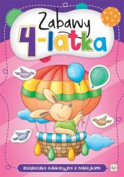 Zabawy 4-latka. Autor: Opracowanie zbiorowe. Dadada.pl Okładka książki Zabawy 4-latka