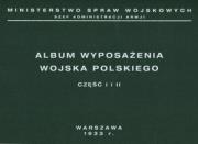 Okładka książki Album wyposażenia Wojska Polskiego