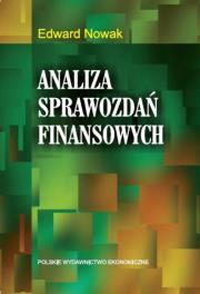 Analiza spawozdań finansowych. Autor: Nowak Edward. Dadada.pl Okładka książki Analiza spawozdań finansowych