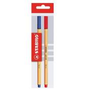 Opakowanie Cienkopis Point 88 niebieski i czerwony