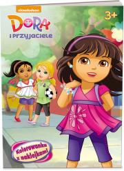 Okładka książki Dora i przyjaciele. Kolorowanka z naklejkami