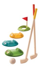 Drewniany mini golf - duży. Wydawca: Plan toys. Dadada.pl Opakowanie Drewniany mini golf - duży