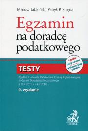 Okładka książki Egzamin na doradcę podatkowego Testy