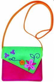 Opakowanie Filcowe Robótki - Torebka kopertówka fuksja STnux