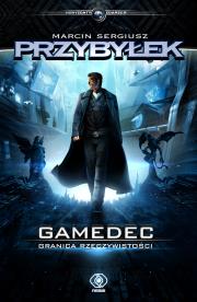 Gamedec Granica rzeczywistości. Autor: Marcin Sergiusz Przybyłek. Dadada.pl Okładka książki Gamedec Granica rzeczywistości