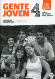 Gente Joven 4 Ćwiczenia. Autor: Encina Alonso Arija, Martinez Salles Matilde. Dadada.pl Okładka książki Gente Joven 4 Ćwiczenia