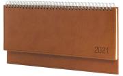 Opakowanie Terminarz 2021 Leżący Vivella Brązowy