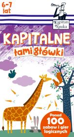 Kapitalne łamigłówki (6-7 lat). Autor: Trepczyńska Magdalena. Dadada.pl Okładka książki Kapitalne łamigłówki (6-7 lat)