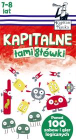 Kapitalne łamigłówki (7-8 lat). Autor: Trepczyńska Magdalena. Dadada.pl Okładka książki Kapitalne łamigłówki (7-8 lat)