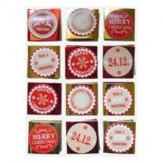 Opakowanie Karnety do prezentów 24 sztuki CHRISTMAS JOY