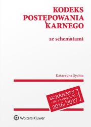 Kodeks postępowania karnego ze schematami. Autor: Sychta Katarzyna. Dadada.pl Okładka książki Kodeks postępowania karnego ze schematami