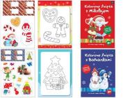 Opakowanie Kolorowanka A4 z nakl. Kolorowe Święta MIX